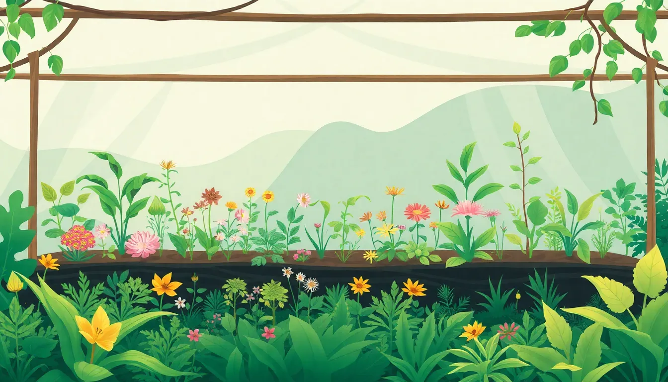 Viveros de Plantas Medicinales en Guatemala – Ilustración Artística Profesional