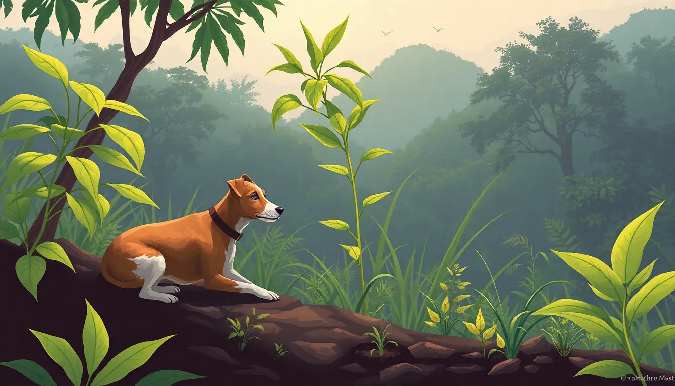 Guía Definitiva de Plantas Tóxicas para Perros en Guatemala: Secretos Profesionales para un Jardín Seguro 2 plantas toxicas para perros guatemala – Ilustración Artística Profesional