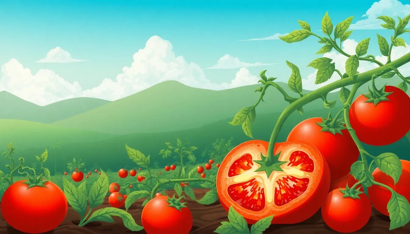 Cultivo de tomate en invernadero guatemala – Ilustración Artística Profesional