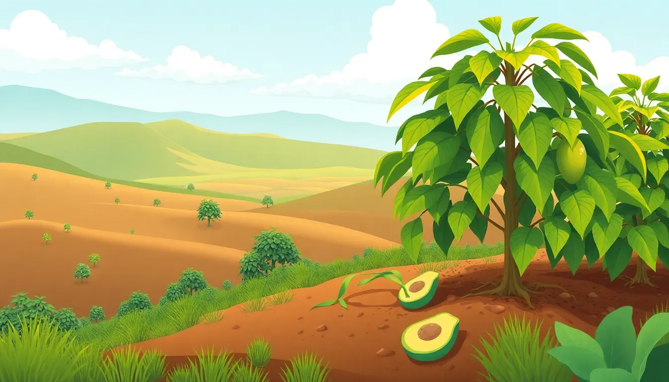 Como Sembrar Aguacate Hass en Guatemala – Ilustración Artística Profesional