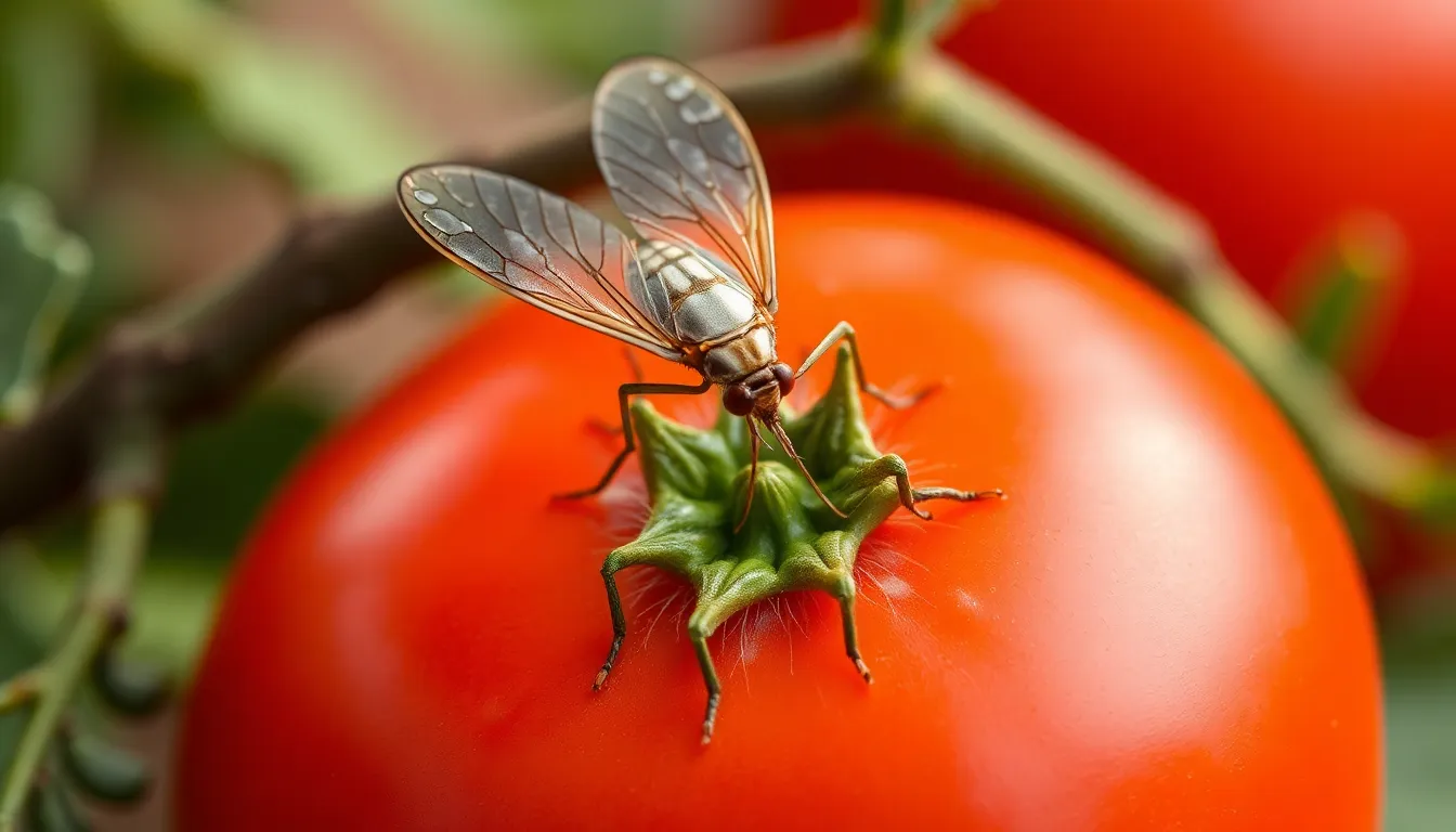Como combatir la mosca blanca en tomate – Ilustración Artística Profesional